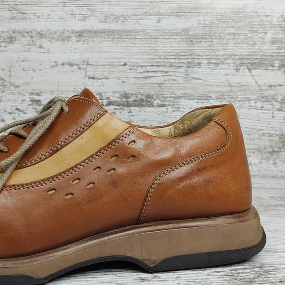🟪Sz 43 Bed Stu Brown Leather Lace Up Oxford - Picture 4 of 16